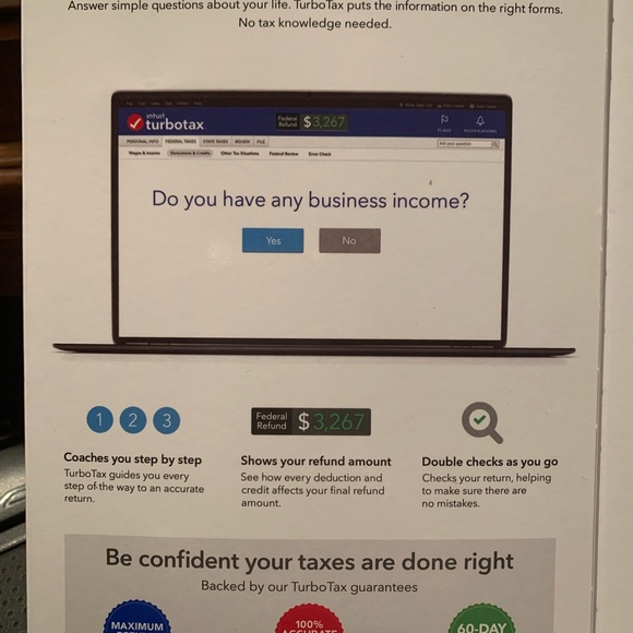 TURBOTAX 2020 INTUIT HOME & BUSINESS (PC DOWNLOAD ONLY-NoCD) Read below… - Picture 2 of 4